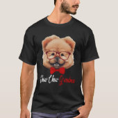 Chow Chow Grandma Headband Glasses Tシャツ (正面)
