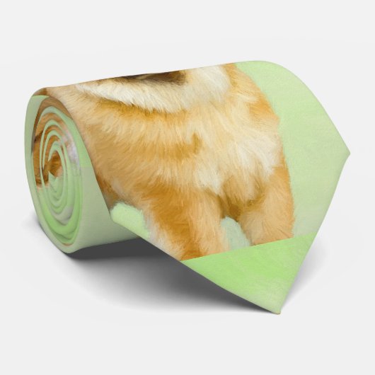 Chow Chow Painting - Cute Original Dog Art ネクタイ (ロール)