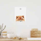 Chow Chow Personalized Print ポスター (キッチン)