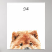 Chow Chow Personalized Print ポスター (正面)