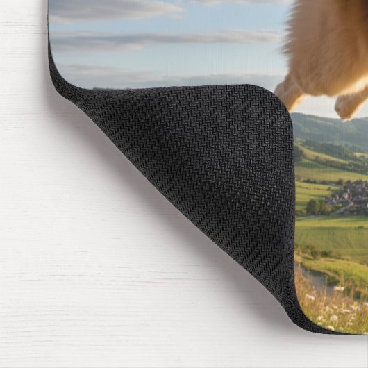 Chow Chow Superhero Mousepad マウスパッド (コーナー)