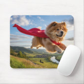 Chow Chow Superhero Mousepad マウスパッド (マウス)