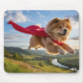 Chow Chow Superhero Mousepad マウスパッド (正面)