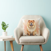 Chow Chow Watercolor Cloud Layer Art クッション (椅子)
