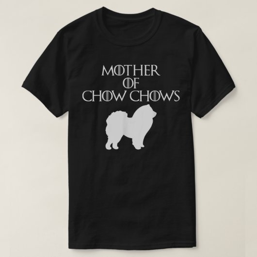 Chow Chows E010614ユニークのKute & White Mother  Tシャツ (デザイン正面)