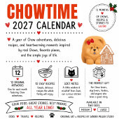 CHOWTIME 2027 • LARGE • Chow Art • Sandra Miller カレンダー