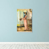 Chrさんとても楽しい時間を過ごせまビクトリアンす キャンバスプリント (インサイチュ (ウッドフロア))