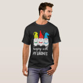 ChrつるのGnomiesガーデンおもしろい格言と Tシャツ (正面フル)