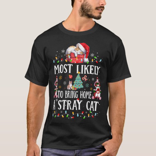Chrに合う野良猫を連れて帰りそうだ Tシャツ (正面)