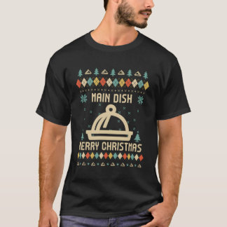 Chrのメインおもしろいディッシュ醜いセーターヴィンテージレトロ Tシャツ
