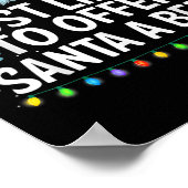 Chrを飲むビールおもしろいをサンタに提供する可能性が最も高い ポスター (角)