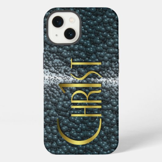 Chr1st - スチールバブル ゴールド iPhoneケース (裏面)