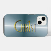 Chr1st – 濃いブラシ仕上げメタル iPhoneケース (裏面横)