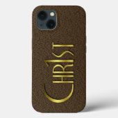 Chr1st – 茶色の背景 Case-Mate iPhoneケース (裏面)