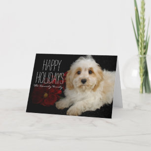 Chrirstmas Cavachonの子犬 シーズンカード