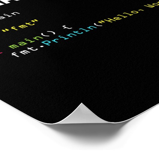 Chrisのクールなコーディングとゲーム好きのための「Hello World」で私はあなたに惚れた ポスター (角)