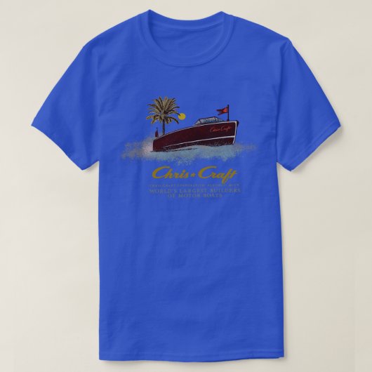 Chrisクラフトヴィンテージボート Tシャツ (デザイン正面)