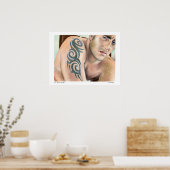 「Chris」私の顔の宇宙シリーズ ポスター (キッチン)