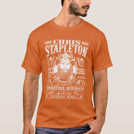 Chris Arts Stapleton Singer Outfits Music Outlaws  Tシャツ (正面)