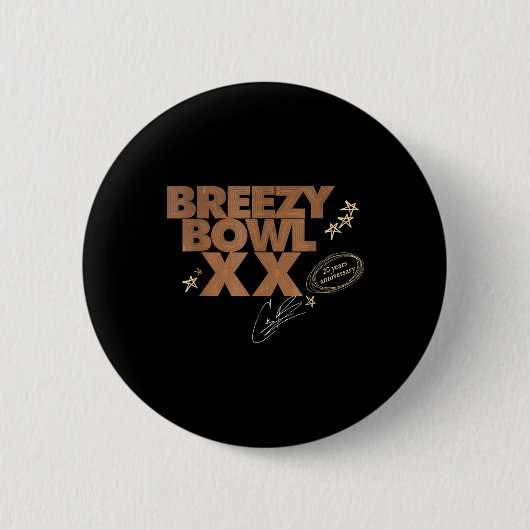 Chris Breezy Xx 2025 缶バッジ (正面)