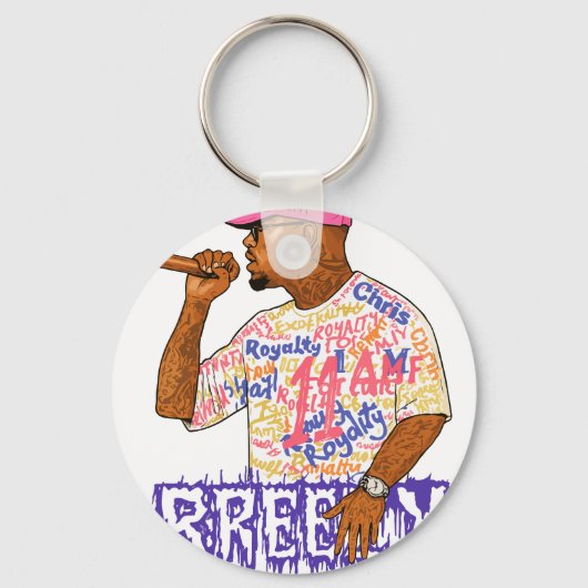 Chris Brown Breezy Bowl XX Graphic キーホルダー (正面)