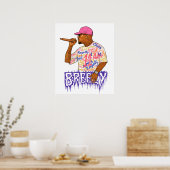 Chris Brown Breezy Bowl XX Graphic ポスター (キッチン)