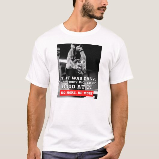 Chris Bumstead - CBUMボディビルGYMモチベーション Tシャツ (正面)