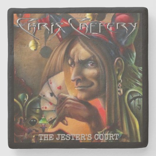 Chris Caffery - The Jester's Cort Stone Coaster ストーンコースター (正面)