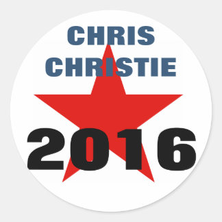 Chris Christie 2016スタンプ ラウンドシール
