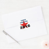 Chris Christie 2016スタンプ ラウンドシール (封筒)