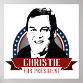 CHRIS CHRISTIE 2016スパングル ポスター (正面)