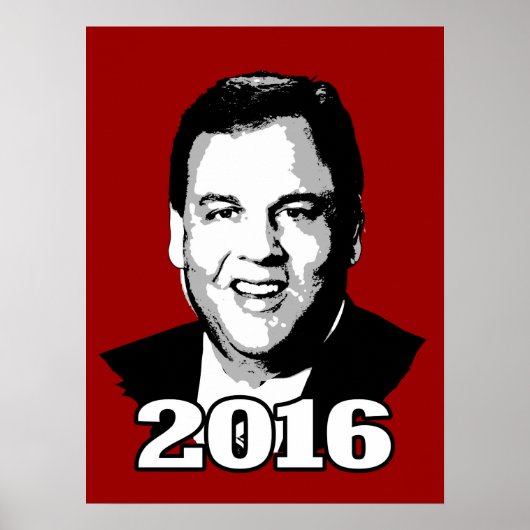 CHRIS CHRISTIE 2016候補者 ポスター (正面)