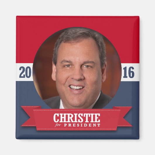 CHRIS CHRISTIE 2016 マグネット (正面)
