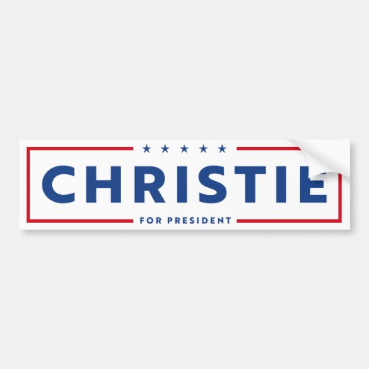 CHRIS CHRISTIE 2024 バンパーステッカー (正面)