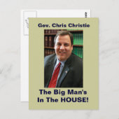 Chris Christie Big Man In The Houseはがき ポストカード (正面/裏面)