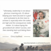 Chris Hadfieldリーダーシップステッカー シール (正面)