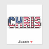 Chris Name Vorname USA Sticker Stickerset シール (シート)