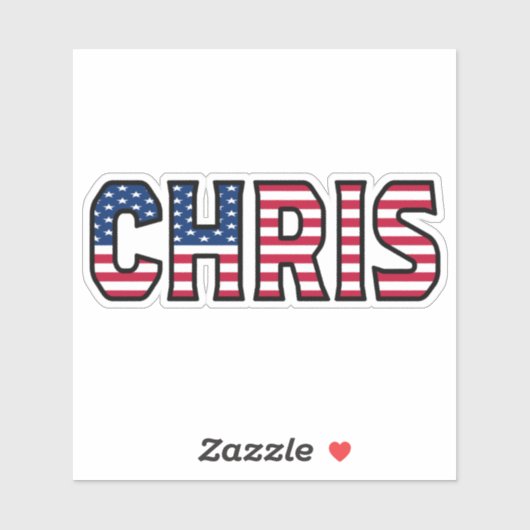 Chris Name Vorname USA Sticker Stickerset シール (シート)