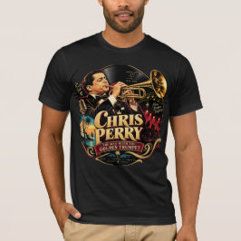 Chris Perry — 金色トランペットを持つ男 Tシャツ
