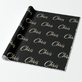 Chris Vorname Name edles Geschenkpapier Papier ラッピングペーパー (アンロールド)