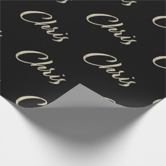 Chris Vorname Name edles Geschenkpapier Papier ラッピングペーパー (角)