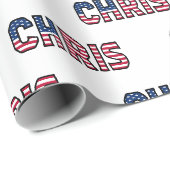 Chris Vorname Name USA US Geschenkpapier Papier ラッピングペーパー (ロールコーナー)