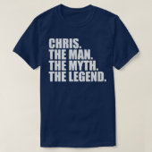 ChrisChris名Chris与え名 Tシャツ (デザイン正面)