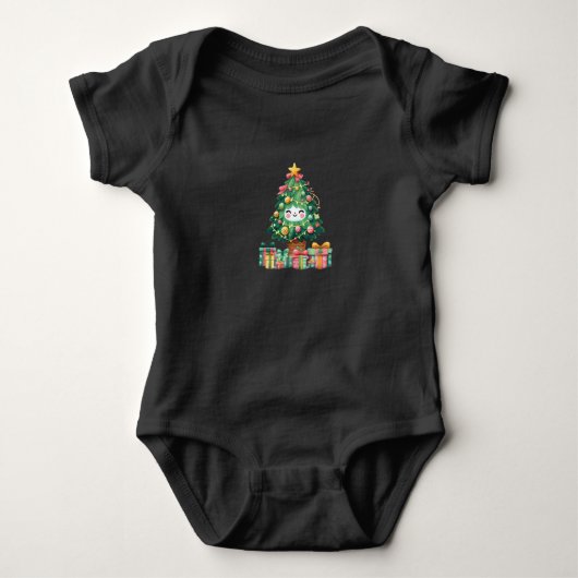 chrismas bayby bodysuit unisex ベビーボディスーツ (正面)
