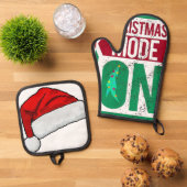 chrismas mode on in u 鍋つかみ&鍋敷きセット (トップダウン)