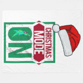 chrismas mode on in u Fleece Blanket フリースブランケット (正面(横))