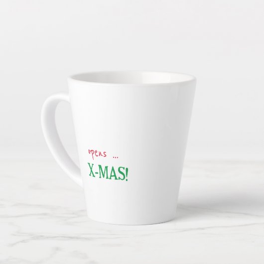 Chrismas Mug Weihnachten Kaffeetasse Comic  カフェラテマグ (左アングル)