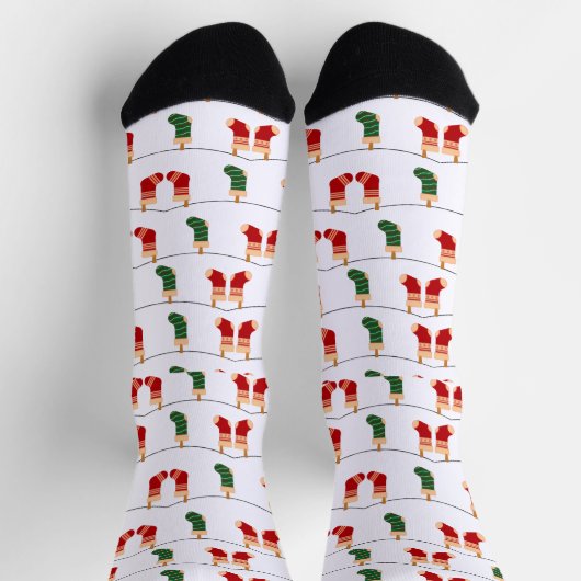 chrismas tree Socks ソックス (上部)