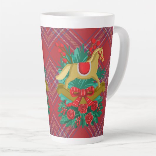 chrismast style latte mug カフェラテマグ (右アングル)