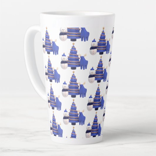 chrismast style  latte mug  カフェラテマグ (左アングル)